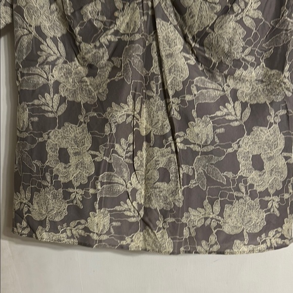 Lafayette 148 New York Gray and Blue Blouse - Picture 8 of 10